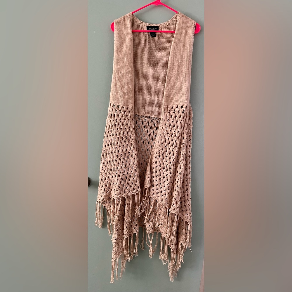 Ashro Sleeveless Knit Tunic Vest